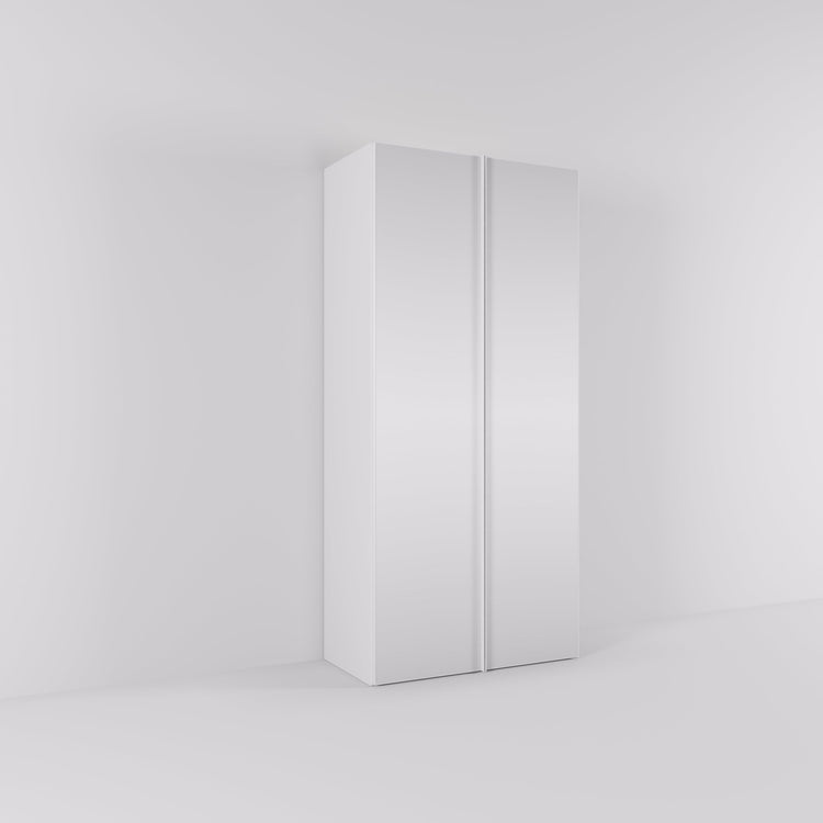 Kledingkast Levante in wit met spiegelglas | 95 cm breed - Matteo studio B.V.