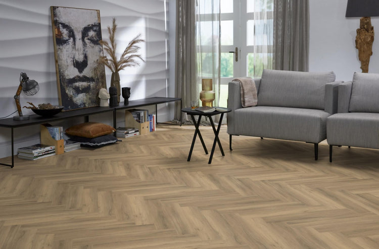 YUP Herringbone plak PVC natural - Matteo studio B.V.