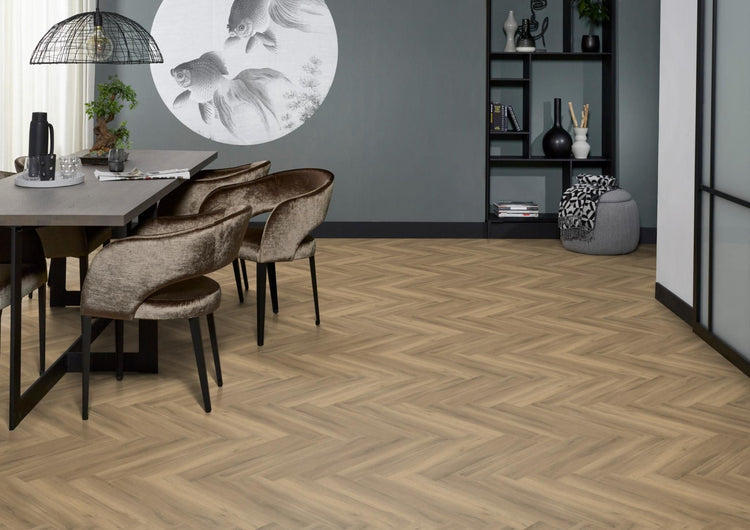 YUP Herringbone plak PVC natural - Matteo studio B.V.