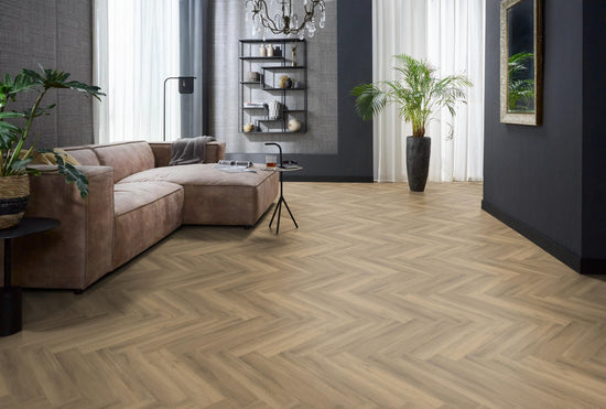 YUP Herringbone plak PVC natural - Matteo studio B.V.